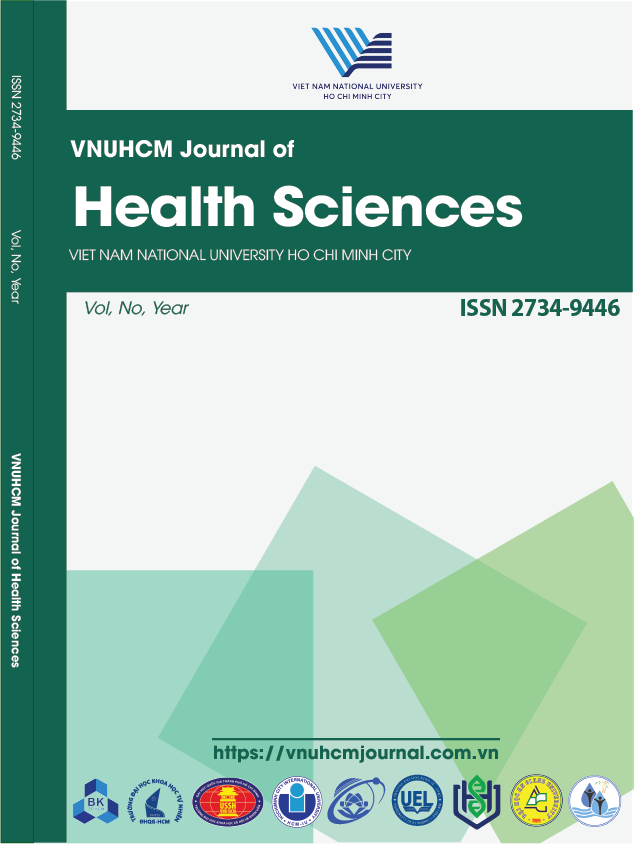 VNUHCM Journal of Health Sciences Cover